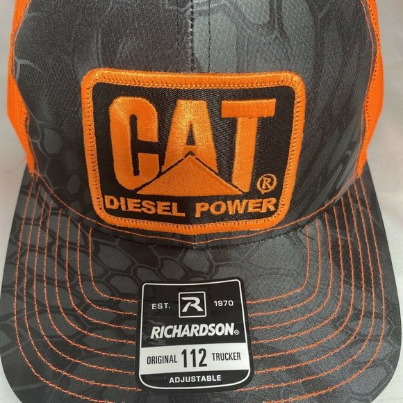Caterpillar CAT Richardson 112 Snap Back Trucker Hat - Picture 3 of 7